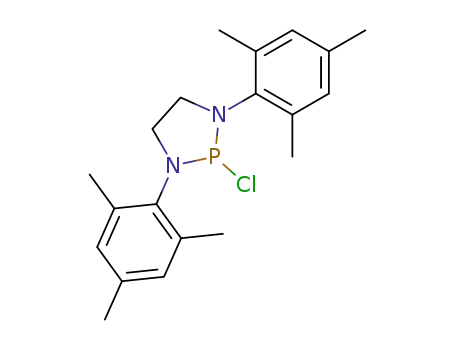 Molecular Structure of 314730-64-8 (1,3,2-Diazaphospholidine, 2-chloro-1,3-bis(2,4,6-trimethylphenyl)-)