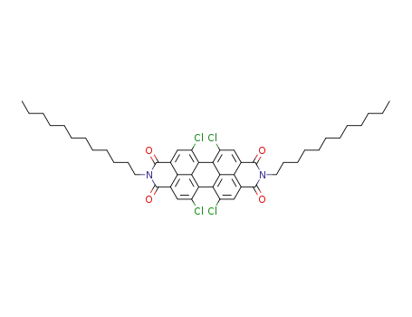N,N'-di-n-dodecyl-1,6,7,12-tetrachloroperylene-3,4,9,10-tetracarboxylic acid diimide