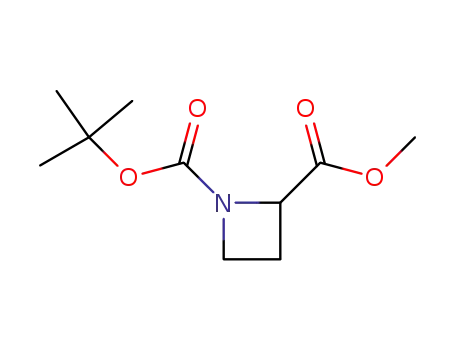 Molecular Structure of 255882-72-5 (1-Boc-azetidine-2-carboxylic acid methyl ester)