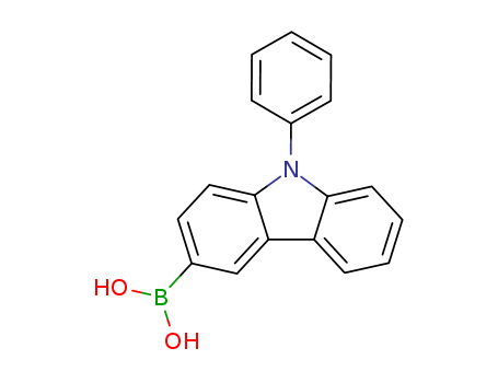 854952-58-2,9-Phenyl-9H-carbazol-3-ylboronic acid,Boronic acid, B-(9-phenyl-9H-carbazol-3-yl)-;9-phenyl-9H-carbazol-3-yl-3-boronic acid;(9-phenyl)carbazole-3-boronic acid;