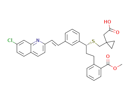 [R,E]-1-[[[1-[3-[2-(7-chloro-2-quinolinyl)ethenyl]phenyl]-3-[2-(methoxycarbonyl)phenyl]propyl]thio]methyl]-cyclopropane acetic acid