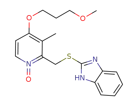 Molecular Structure of 924663-40-1 (Rabeprazole Sulfide N-Oxide)