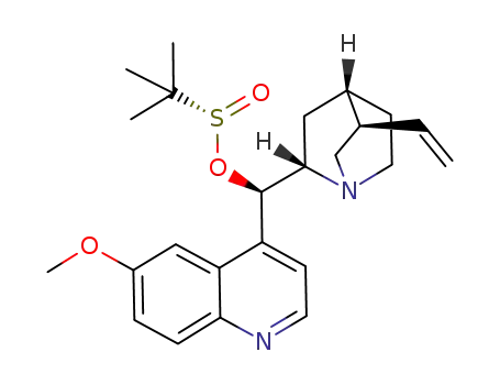 (1S)-(6-methoxyquinolin-4-yl)(5-vinylquinuclidin-2-yl)methyl-(R)-2-tert-butylsulfinate