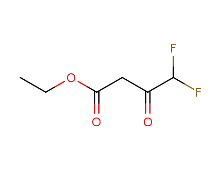 Molecular Structure of 352-24-9 (Ethyl 4,4-difluoro-3-oxobutanoate)