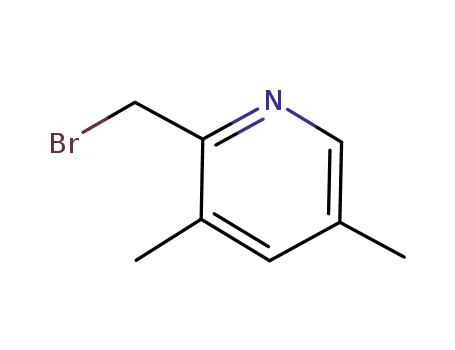 Molecular Structure of 170289-36-8 (2-(BroMoMethyl)-3,5-diMethylpyridine)