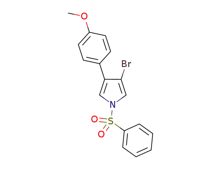 N-benzenesulfonyl-3-bromo-4-(4-methoxyphenyl)pyrrole