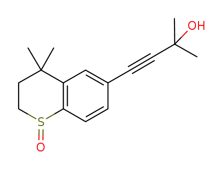 4-(4,4-dimethylthiochroman-6yl)-2-methyl-3-butyn-2-ol S-oxide
