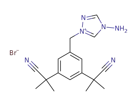 4-amino-1-[3,5-bis(1-cyano-1-methylethyl)benzyl]-4H-1,2,4-triazolium bromide