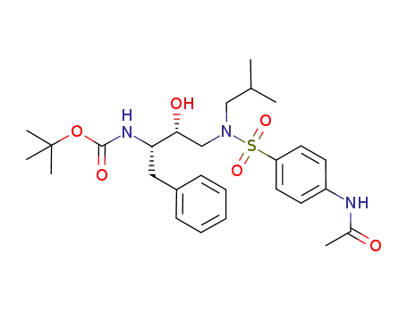 (1S,2R)-1-benzyl-2-hydroxy-3-[isobutyl-(4-acetylaminobenzenesulfonyl amino)propyl]carbamic acid tert-butyl ester