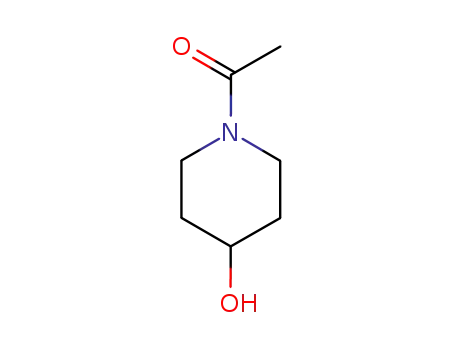 Molecular Structure of 4045-22-1 (Ethanone, 1-(4-hydroxy-1-piperidinyl)-)