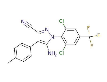5-amino-1-(2,6-dichloro-4-(trifluoromethyl)phenyl)-4-p-tolyl-1H-pyrazole-3-carbonitrile