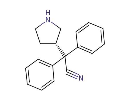 Molecular Structure of 133099-11-3 ((S)-alpha,alpha-Diphenyl-3-pyrrolidineacetamide)