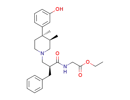 ethyl N-{(2S)-2-benzyl-3-[(3R,4R)-4-(3-hydroxyphenyl)-3,4-dimethylpiperidin-1-yl]propanoyl}glycinate