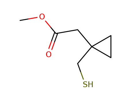 Molecular Structure of 152922-73-1 (Methyl 1-(Mercaptomethyl)cyclopropaneacetate)