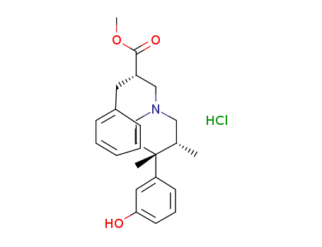 (2S)-2-([(3R,4R)-4-(3-hydroxyphenyl)-3,4-dimethylpiperidin-1-yl]methyl)-3-phenylpropanoic acid methyl ester hydrochloride