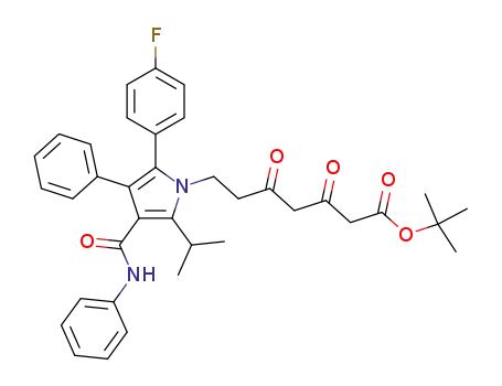 7-[2-(4-fluorophenyl)-5-isopropyl-3-phenyl-4-phenylcarbamoyl-pyrrol-1-yl]-3,5-dioxo-heptanoic acid, tert-butyl ester