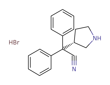 3-(S)-(+)-(1-cyano-1,1-diphenylmethyl)pyrrolidine hydrobromide