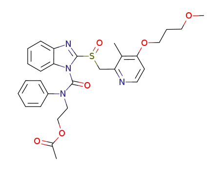 2-[[[2-[[[4-(3-methoxypropoxy)-3-methyl-2-pyridyl]methyl]sulfinyl]-1H-benzimidazol-1-yl]carbonyl](phenyl)amino]ethyl acetate