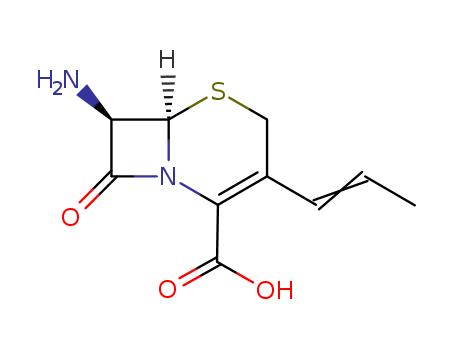 (6R,7R)-7-Amino-8-oxo-3-(1-propenyl)-5-thia-1-azabicyclo[4.2.0]oct-2-ene-2-carboxylic acid(120709-09-3)