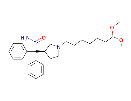 (S)-3-(1-carbamoyl-1,1-diphenylmethyl)-1-(7,7-dimethoxyhept-1-yl)pyrrolidine
