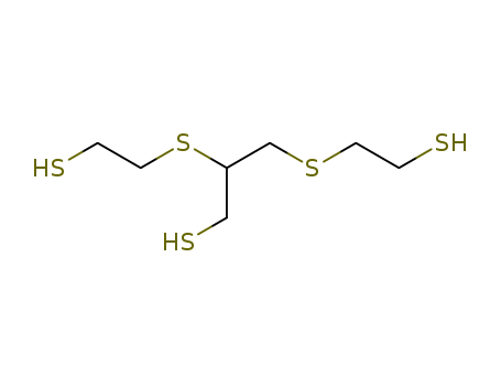 131538-00-6,1-Propanethiol,2,3-bis[(2-mercaptoethyl)thio]-,1,2-Bis[(2-mercaptoethyl)thio]-3-mercaptopropane;2,3-Bis[(2-mercaptoethyl)thio]-1-propanethiol; 4-(Mercaptomethyl)-1,8-dimercapto-3,6-dithiaoctane;4-(Mercaptomethyl)-3,6-dithia-1,8-octanedithiol; GST