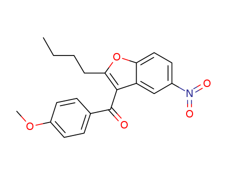 141627-42-1,(2-Butyl-5-nitrobenzofuran-3-yl)(4-methoxyphenyl)methanone,2-Butyl-5-nitrobenzofuran-3-yl)(4-methoxyphenyl)methanone