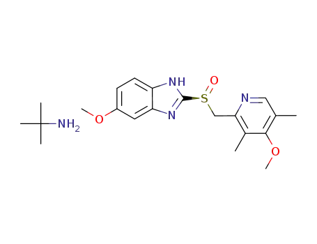 (S)-5-methoxy-2-[[(4-methoxy-3,5-dimethyl-2-pyridinyl)-methyl]sulfinyl]-1H-benzimidazole tert-butyl ammonium