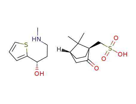(S)-3-methylamino-1-thiophen-2-yl-propan-1-ol 1-(S)-(7,7-dimethyl-2-oxobicyclo[2.2.1]hept-1-yl)-methanesulfonate