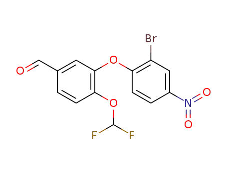 3-(2-bromo-4-nitrophenoxy)-4-(difluoromethoxy)benzaldehyde