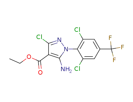 5-amino-3-chloro-1-(2,6-dichloro-4-trifluoromethylphenyl)-4-ethoxycarbonylpyrazole