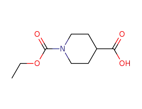 Molecular Structure of 118133-15-6 (1-(ETHOXYCARBONYL)-4-PIPERIDINECARBOXYLIC ACID)