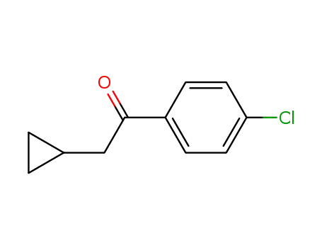 Molecular Structure of 54839-12-2 (Ethanone, 1-(4-chlorophenyl)-2-cyclopropyl-)