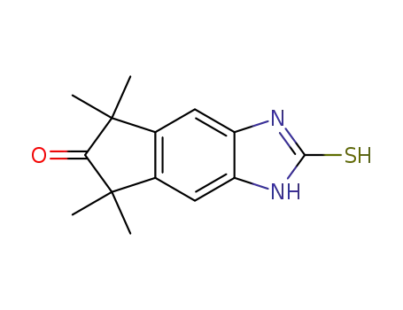 5,7-dihydro-2-mercapto-5,5,7,7-tetramethylindeno[5,6-d]-imidazol-6(1H)-one