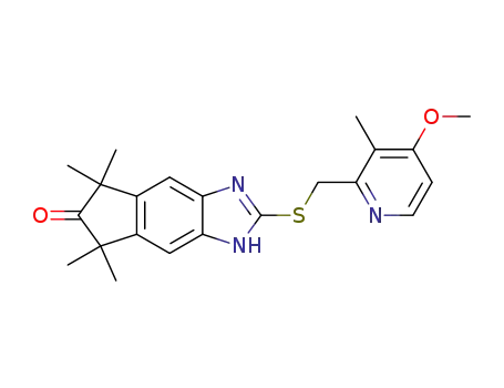 5,7-dihydro-2-[[(4-methoxy-3-methyl-pyridin-2-yl)methyl]thio]-5,5,7,7-tetramethylindeno[5,6-d]imidazol-6(1H)-one