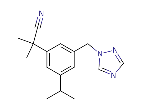 2-(3-((1H-1,2,4-triazol-1-yl)methyl)-5-isopropylphenyl)-2-methylpropanenitrile
