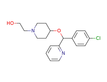 2-[4-[(4-chlorophenyl)-pyridin-2-ylmethoxy]-1-piperidyl]ethanol