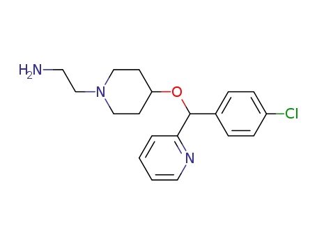 2-[4-[(4-chlorophenyl)-pyridin-2-ylmethoxy]-1-piperidyl]ethylamine