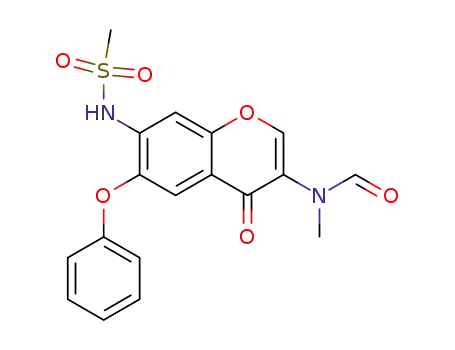 3-(N-formyl-N-methyl)amino-7-methylsulfonylamino-6-phenoxy-4H-1-benzopyran-4-one