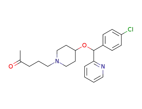 5-[4-[(4-chlorophenyl)-pyridin-2-ylmethoxy]-1-piperidyl]-2-pentanone