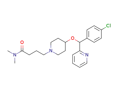 N,N-dimethyl-4-[4-[(4-chlorophenyl)-pyridin-2-ylmethoxy]-1-piperidyl]butanamide