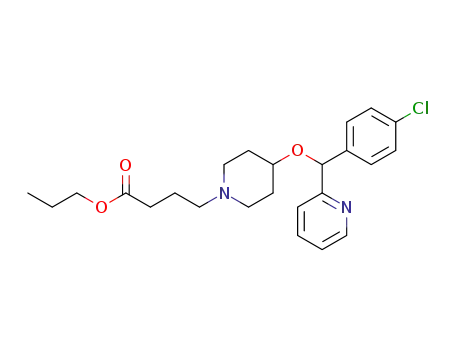 propyl 4-[4-[(4-chlorophenyl)-pyridin-2-ylmethoxy]-1-piperidyl]butanoate