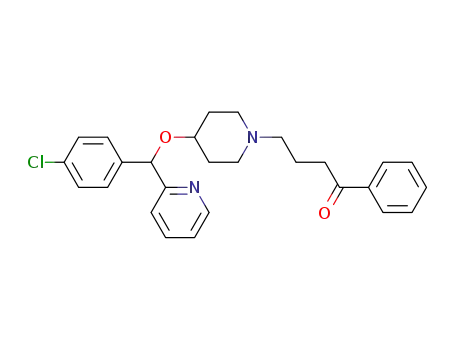 4-[(4-chlorophenyl)-pyridin-2-ylmethoxy]-1-(3-benzoylpropyl)piperidine