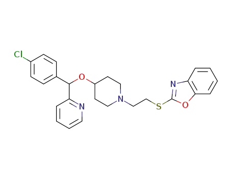 2-[2-[4-[(4-Chlorophenyl)-pyridin-2-ylmethoxy]-1-piperidyl]-ethylthio]benzoxazole