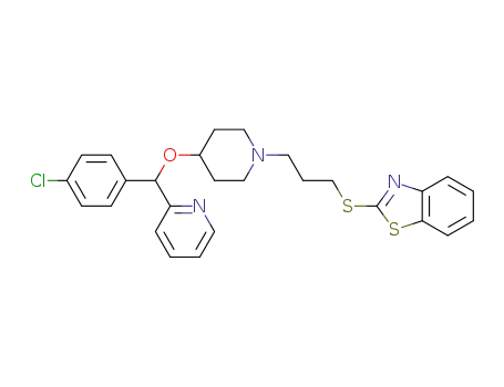 2-[3-[4-[(4-Chlorophenyl)-pyridin-2-ylmethoxy]-1-piperidyl]-propylthio]benzothiazole