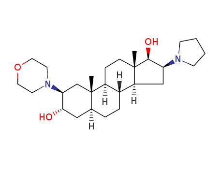(2B,3A,5A,16B,17B)-2-(4-MORPHOLINYL)-16-(1-PYRROLIDINYL)ANDROSTANE-3,17-DIOL;(2B,3A,5A,16B,17B)-2-(4-吗啉基)-16-(1-吡咯烷基)雄甾烷-3,17-二醇