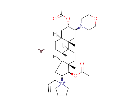 1-[(2β,3α,5α,16β,17β)-3,17-bis(acetyloxy)-2-(4-morpholinyl)-androstan-16-yl]-1-(2-propenyl)pyrrolidinium bromide