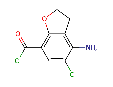 4-amino-5-chloro-2,3-dihydro-7-benzofurancarbonyl chloride