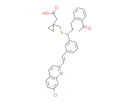[R,E]-1-[[[1-[3-[2-(7-chloro-2-quinolinyl) ethenyl]phenyl]-3-[2-(methylcarbonyl)phenyl] propyl]thio]methyl]cyclopropane acetic acid