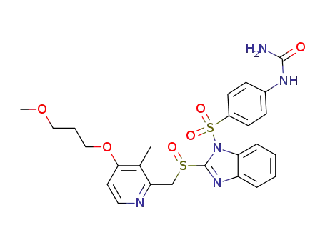 N-(4-{[2-({[4-(3-methoxypropoxy)-3-methyl-2-pyridyl]methyl}sulfinyl)benzimidazol-1-yl]sulfonyl}phenyl)urea