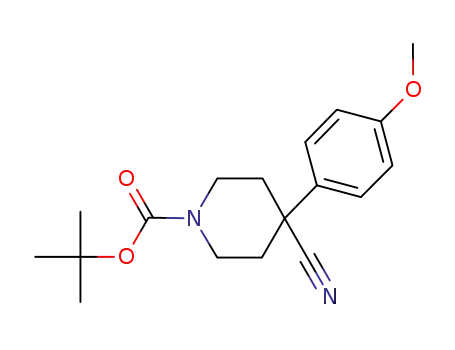tert-butyl 4-cyano-4-(4-methoxyphenyl)piperidine-1-carboxylate